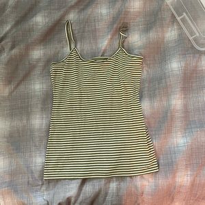 patagonia green striped tank top